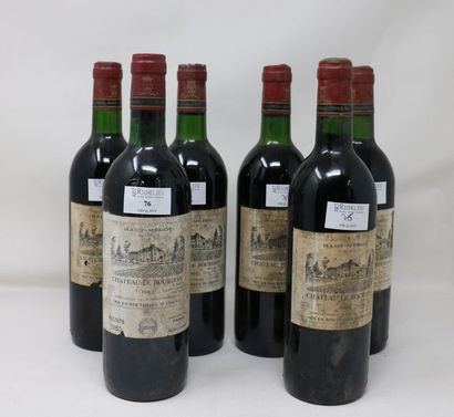 null 1 bouteille, Château Le Bourdieu, 1983, Haut-Medoc (bas goulot, étiquette tachée)

5...