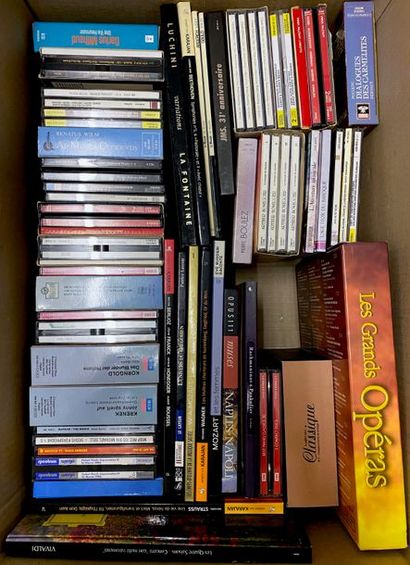 CLASSIQUE Lot d’environ 700 cds de musique classique (environ 250 par cartons et...