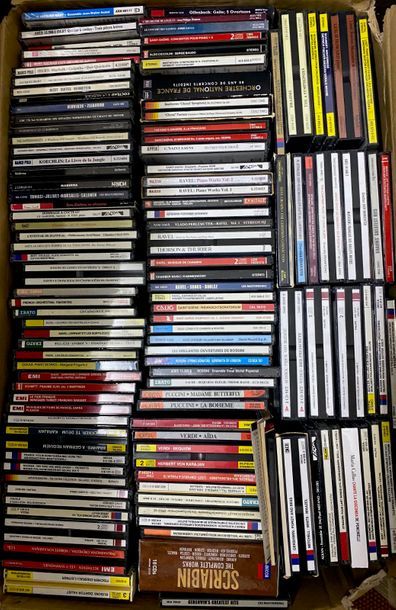 CLASSIQUE Lot d’environ 700 cds de musique classique (environ 250 par cartons et...