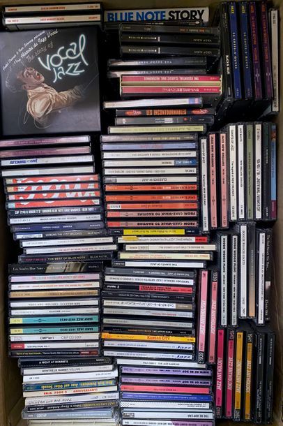 JAZZ Lot d'environ 500 cds de jazz. Rares éditions et réeditions du début du jazz...