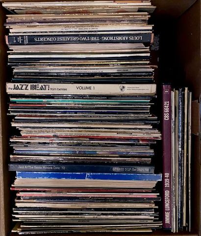 JAZZ Lot d'environ 120 disques 33T de jazz, divers, différents styles avec pour la...