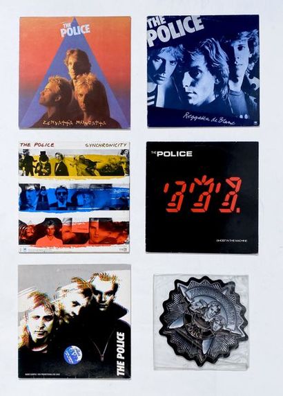 POP ROCK Lot de 4 disques 33T+ 1 picture disc + 1x 12“ de Police. Set of 4 Lps +...