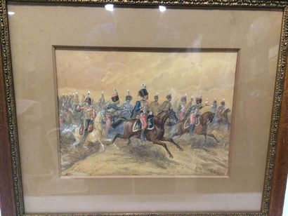 null Charles de LUNA (1812-1866)

"Charge of Hussars of the First Empire."

Mixed...