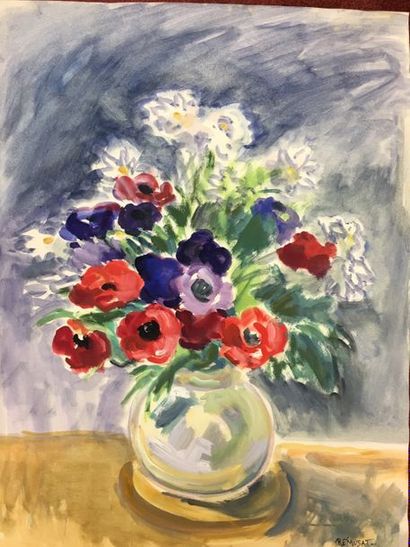 null Claude REMUSAT (1896-1982)

"Bouquet of flowers"

Gouache on paper, signed lower...