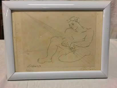 null Jean-Pierre WALFARD (1926-2009)

"The Weaver"

Etching on paper, signed and...