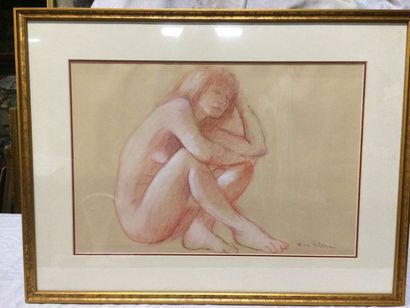 null Rina Silvera (Born in 1931 in Beirut)

"Young lady sitting"

Pastel on beige...