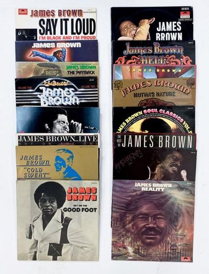 null 17 disques 33T de James Brown, originaux français et US, en très bon état. VG...