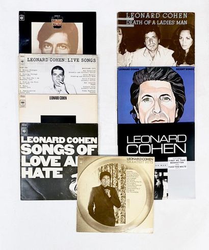 null 10 disques 33T de Leonard Cohen.VG+ à EX VG+ à EX