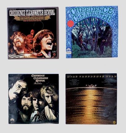 null 4 disques de Creedence Clearwater Revival. VG+ à NM VG+ à NM