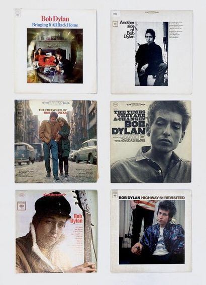 null 6 disques 33T de Bob Dylan, pressages US.VG/ EX VG+/ EX