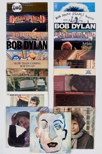 null Lot de 23 disques 33T de Bob Dylan et co. VG à NM VG à NM