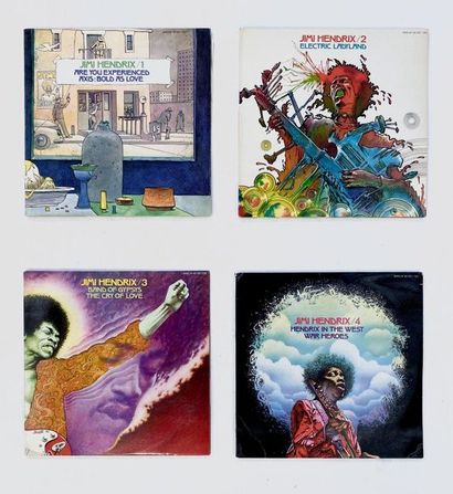 null 4 disques 33T de Jimi Hendrix, série française, dessins de Solé, Druillet, Leroy,...