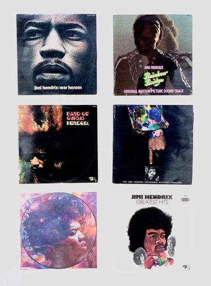 null 5 disques 33T de Jimi Hendrix + picture disc, originaux français. VG+ à NM VG...