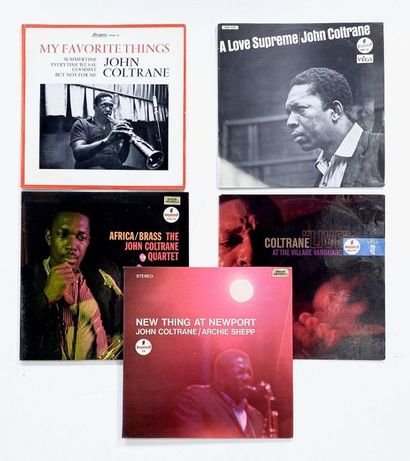 null 5 disques de John Coltrane, originaux français. VG+ à EX VG+ à EX