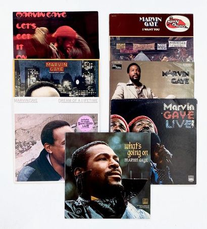 null 7 Lps of Marvin Gaye. VG+ to NM VG+ to NM