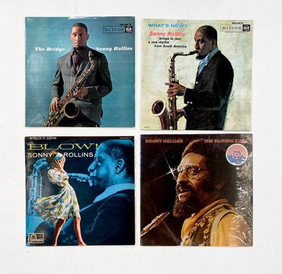null 4 Lps of Sonny Rollins, french and US pressings. VG+ to NM VG+ to NM
