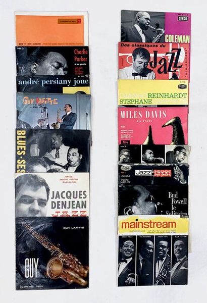 null Lot de 15x 10“ de jazz, originaux français. VG à NM VG à NM (in a good stat...