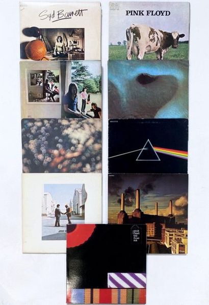 null 9 disques 33T de Pink Floyd et Syd Barrett. VG à NM VG à NM
