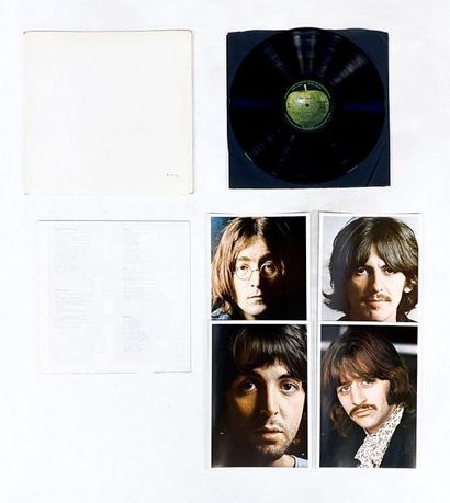 null 1 disque 33T des Beatles, double blanc, complet + pochette rabat intérieur +...