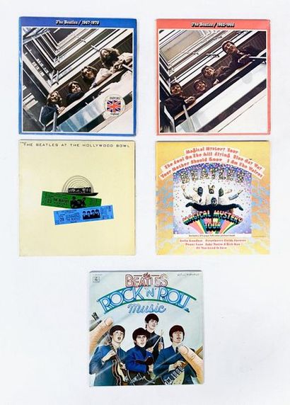 null 5 disques 33T des Beatles. VG+ à NM VG+ à NM