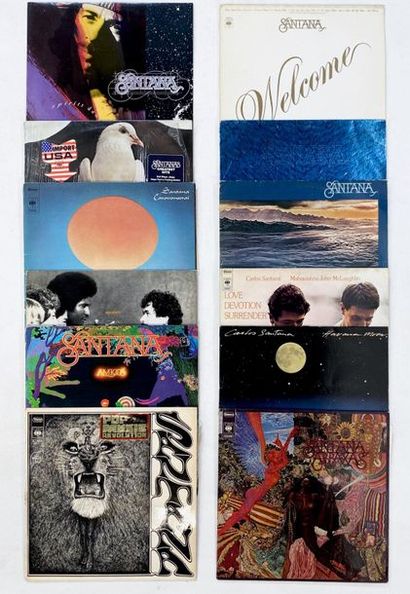 null 12 disques 33T de Carlos Santana. VG à NM VG+ à NM
