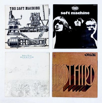 null Lot de 4 disques 33T de Soft Machine et Robert Wyatt, dont premier et deuxième...