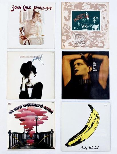 null 6 disques 33T des Velvet Underground et co, pressage français dont Velvet/ banane...
