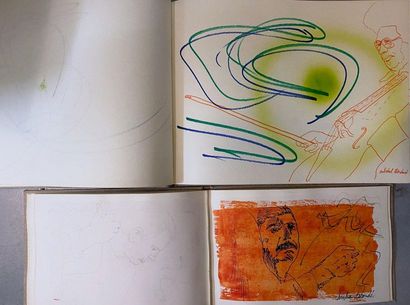 null André FRANCIS (1925-2019)

2 cahiers de dessins annotés "Jazz 1977" et "Jazz...