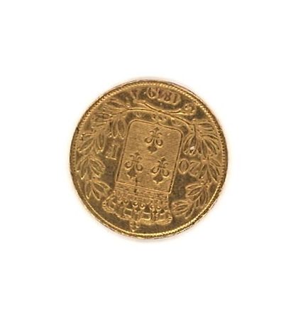 null One (1) 20 FF gold coin, Louis XVIII (1819)
Weight: 6,40 g (rubbed, worn)