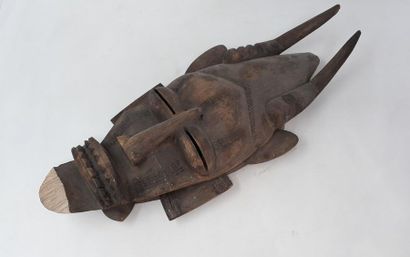 null Wooden mask, Africa, 20th century, H.: 47 cm (missing)