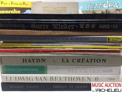 null Lot d'environ 80 LP, box et 10'' de musique classique, dont 3 LP de Pierre Sancan,...