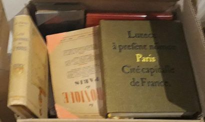 null Deux cartons de livres sur le thème de Paris.