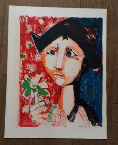 null Bernard LORJOU (1908-1986)

Harlequin

Lithograph, signed lower right, justified...