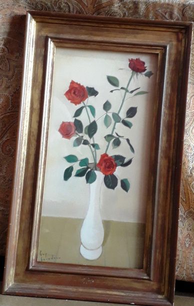 null Guy SERADOUR (1922-2007)

"Bouquet de roses"

 Pastel, signé en bas à gauche

60...