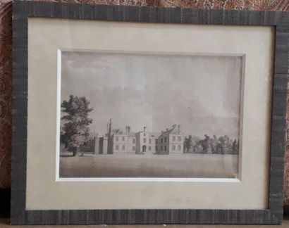 null School of the Xth century

"View of a mansion"

Ink and wash

25 x 36.5 cm ...