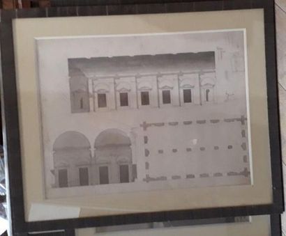 null School of the Xth century

"Façade study and plan of a pavilion"

Pencil, ink...