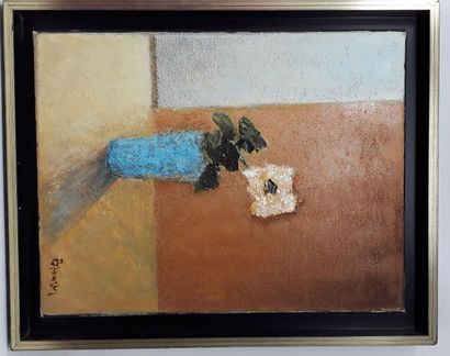 null Jean BEAUCHESNE (1924-?)

"Flowers in a blue vase"

Oil on canvas, signed lower...