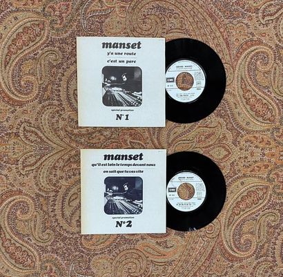 FRANCAIS 2 disques 45 T promo - Gérard Manset, vol. 1 et 2

EX; EX