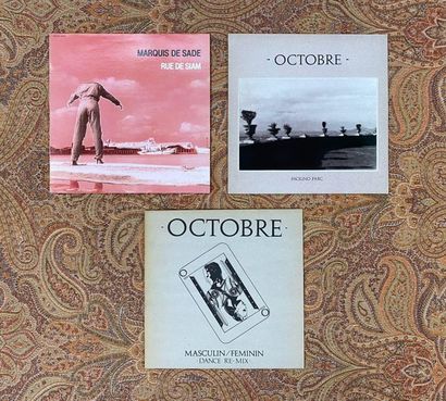 NEW WAVE 3 disques (2 x 33 et 1 x maxi 45 T promo) - Marquis de Sade et Octobre

EX;...