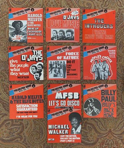 Soul/Rythm & Blues 10 disques 45 T - Soul/Rythm & Blues, serie Philadelphia Sound

VG+...