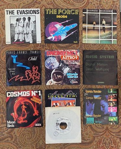 80's 10 disques 45 T - Disco/Synth

VG+ à EX; VG+ à EX
