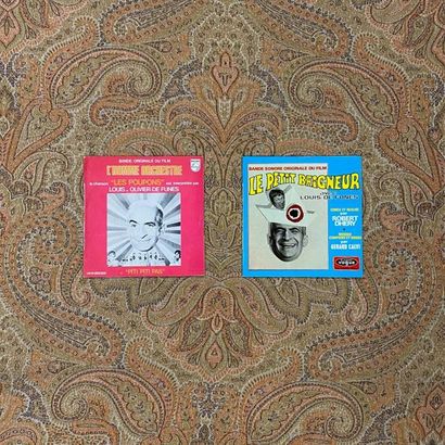 BOF 2 disques Ep/45 T - Bandes originales des films "Le petit baigneur" et "L'homme...