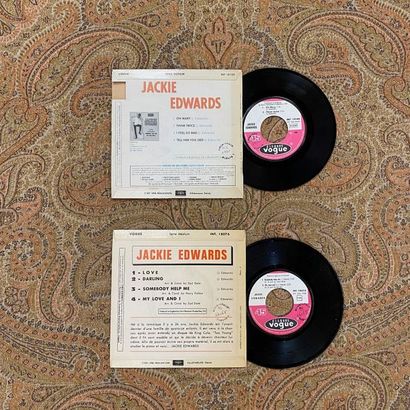 Soul/R&B 2 disques Ep - Jackie Edwards

VG+ à EX (pochette découpée au dos); VG+...