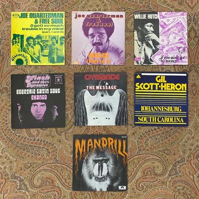 Soul/Funk 7 disques 45 T - Classique Soul/Funk, dont Cymande, Gil Scott-Heron, Mandrill….

VG+...