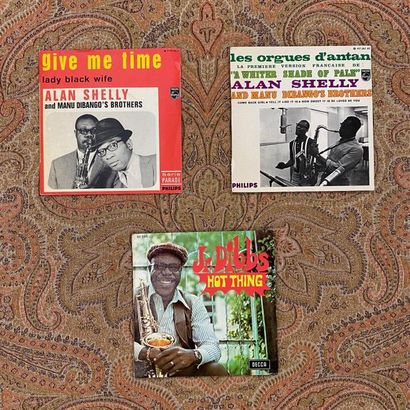 Musique du Monde-Afrique 3 disques Ep/45 T - Alan Shelly et Manu Dibango/ Manu Dibango

VG+...