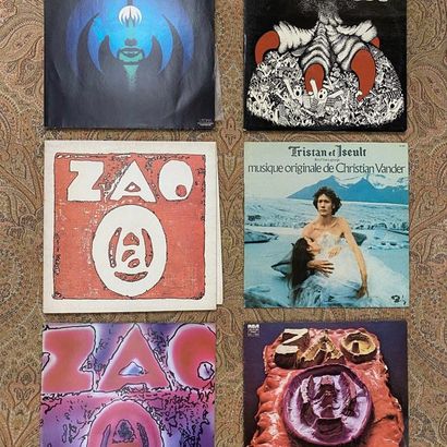 FRANCAIS 6 disques 33 T - Magma/Zao, dont le premier album original, label bleu

VG...