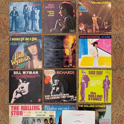 POP ROCK 14 x 7'' (including 1 x promo) - The Rolling Stones and members

VG to EX;...