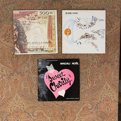 FRANCAIS 3 disques 33 T (dont un triple album) - Boris Vian/Magali Noël

VG+ à EX,...
