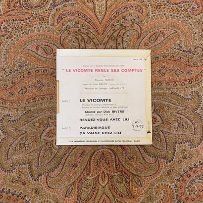 BOF 1 disque Ep - Bande originale du film "Le Vicomte règle ses comptes" de Georges...