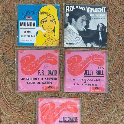 FRANCAIS 5 disques 45 T Jukebox promo + pochettes - Pop Rock/Psyché 60/70's 

VG+...